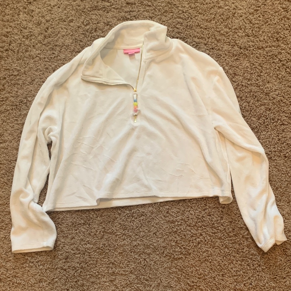 Stoney Clover Lane White Crop Top